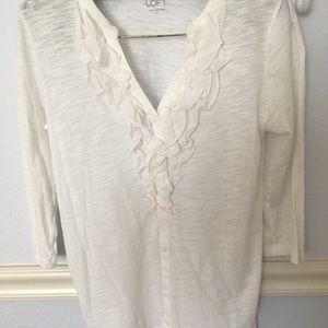 3/4 length sleeve cotton shirt